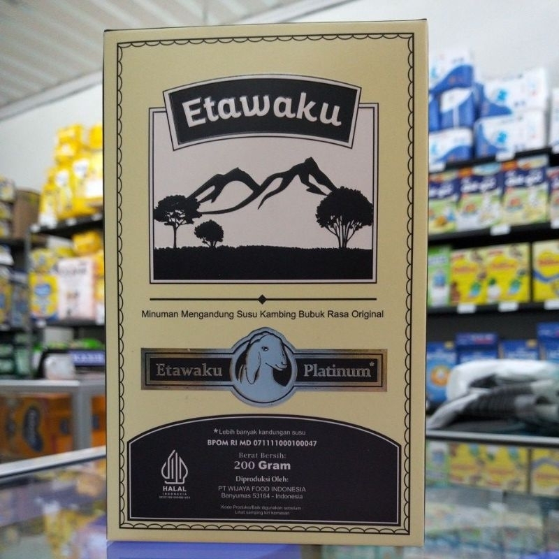 

ETAWAKU PLATINUM (SUSU KAMBING) 200 GRAM, ASLI 100%