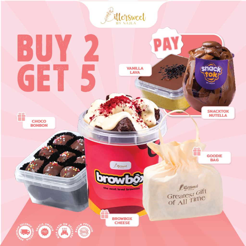 

( BAYAR 2 DAPAT 5 ) Vanilla Lava Nutella + Snacktok Full Nutella FREE Browbox Cheese + Choco Bonbon + Tas Spunbond Cream [ Best Deal ]