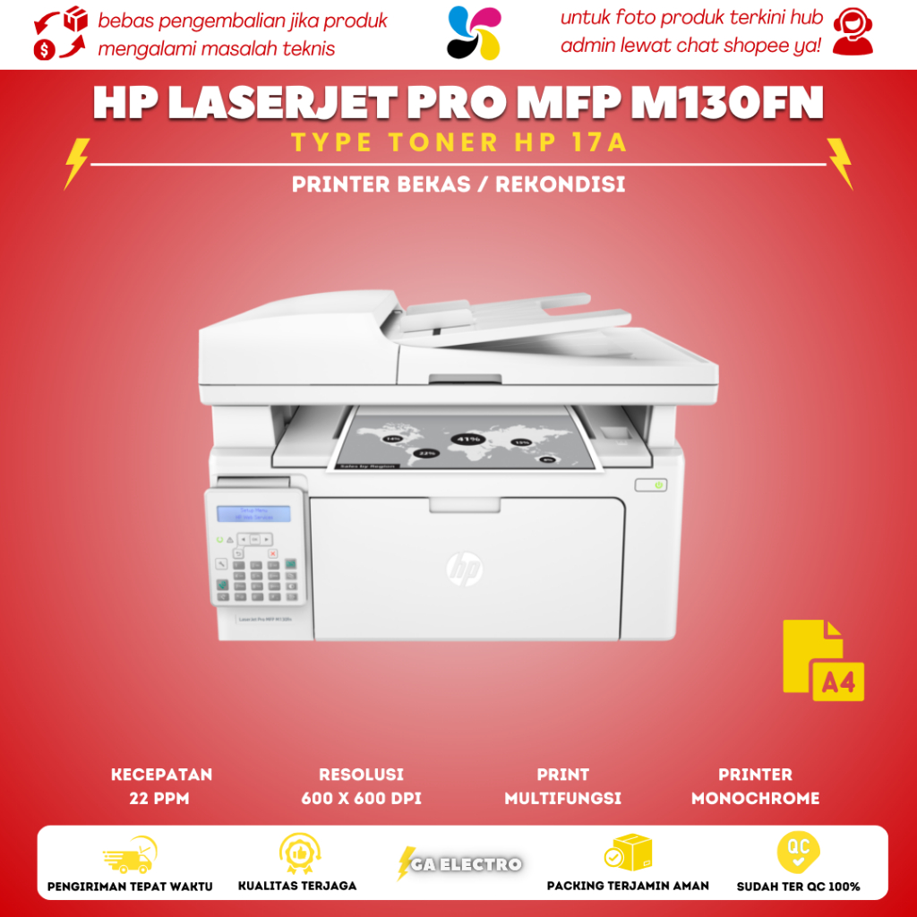 printer hp laserjet M130FN | MURAH