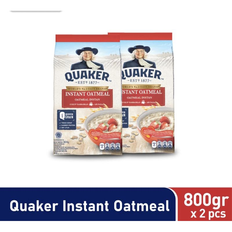 

OATMIL QUAKER INSTANT 2PCS
