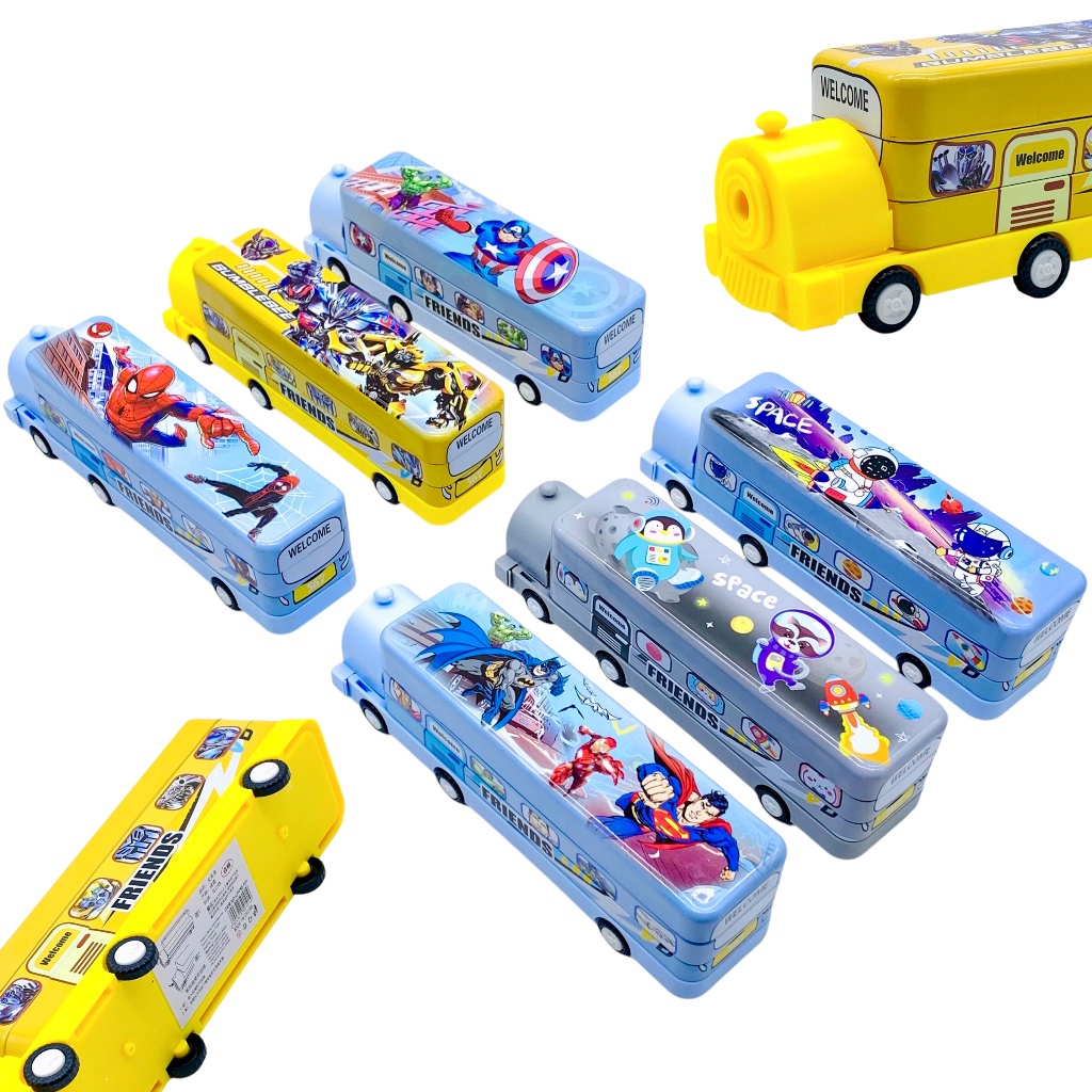 

TEMPAT PENSIL KALENG LPY-55-101 KERETA + RODA (SUSUN 2) / KOTAK PENSIL / PNECIL CASE KARAKTER