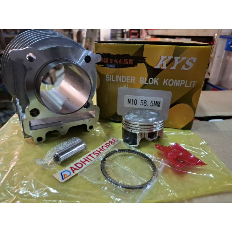 (READY STOCK) CYLINDER BLOCK MIO 58,5mm Blok SEHER MIO 58,5mm RTC  moxis KYS  bukan Thailand