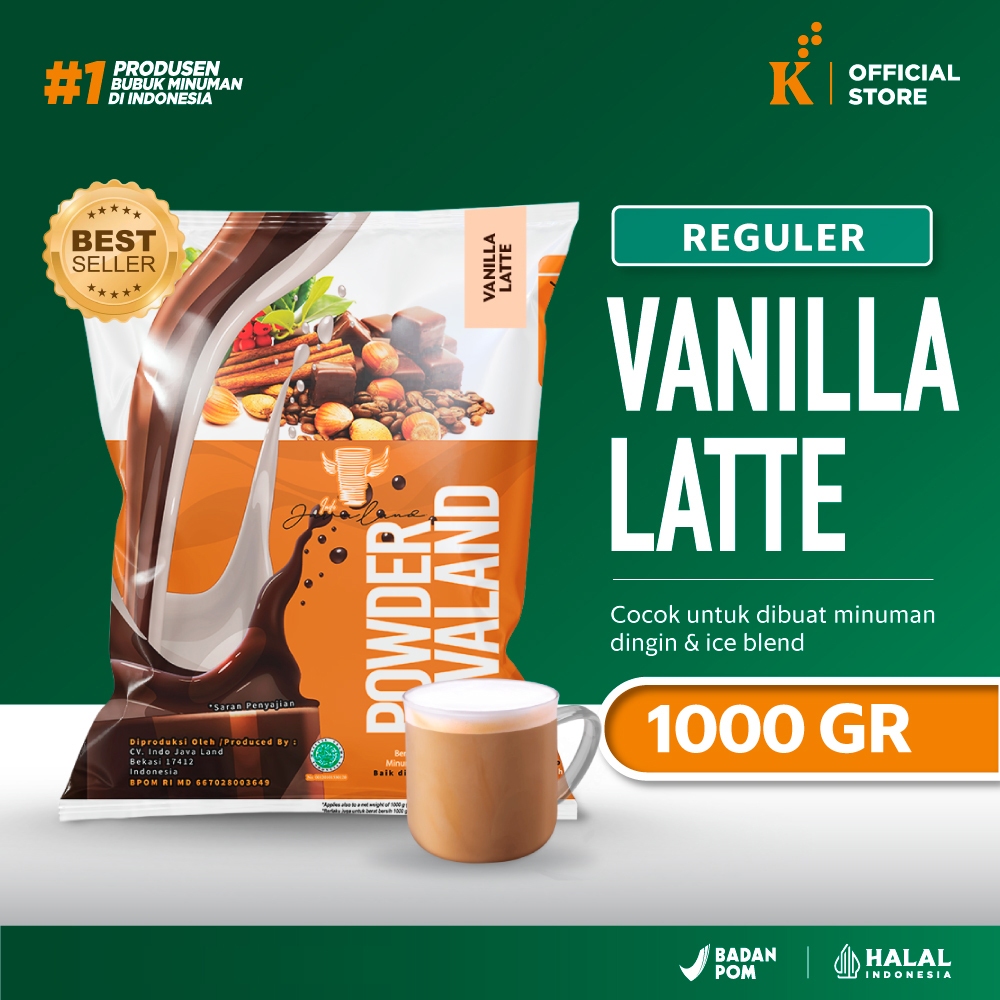 

Bubuk Minuman Bubble Powder Drink Rasa Vanilla Latte Javaland 1 kg