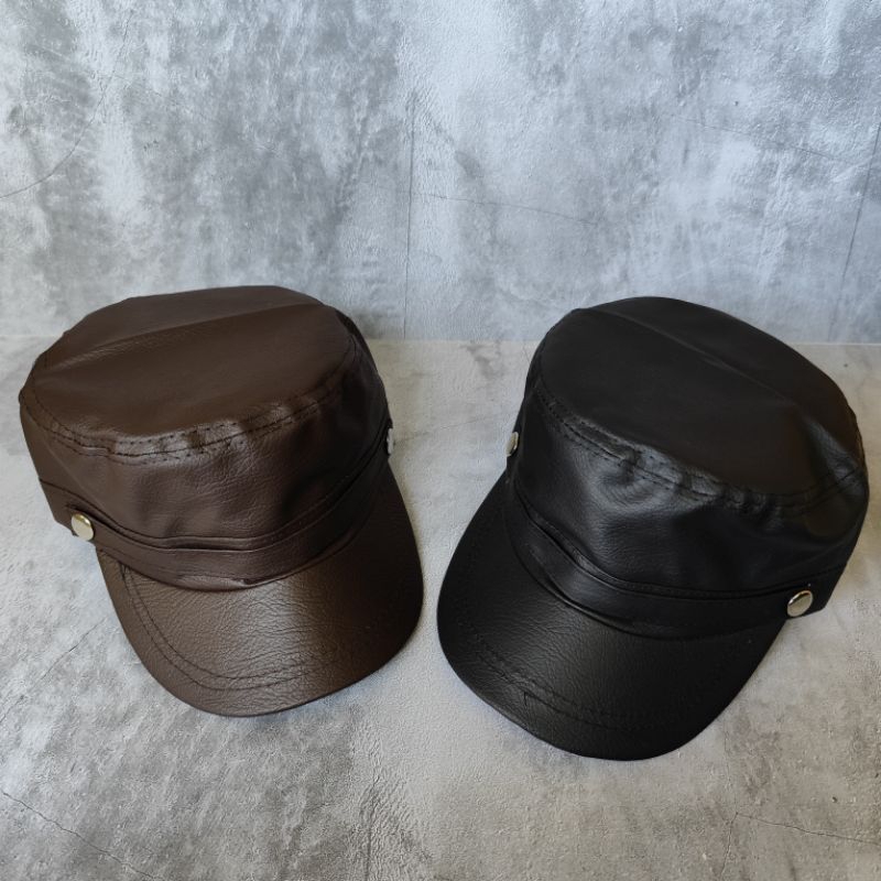 Topi Komando/Komando Kulit Oscar/Kulit