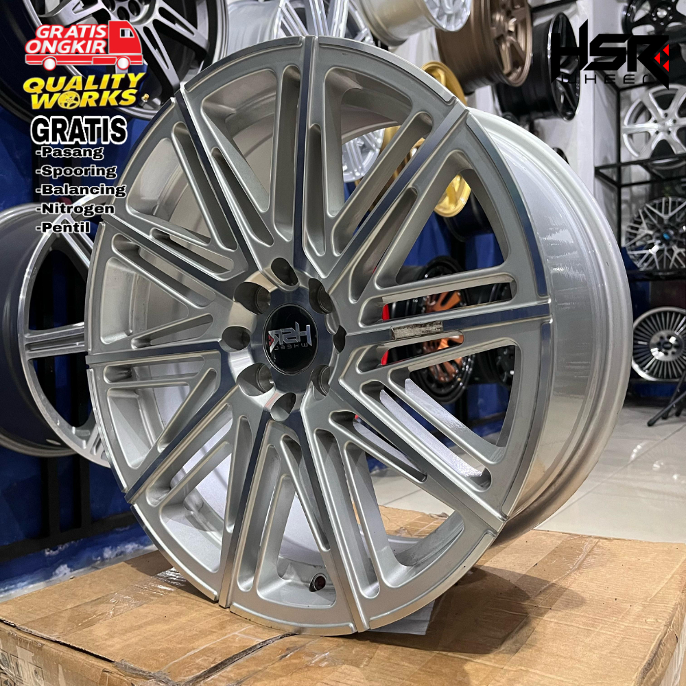 VELG MOBIL MAZDA2 RING 17 LEBAR 7,5 VELG RACING HSR WHEEL BALIGE