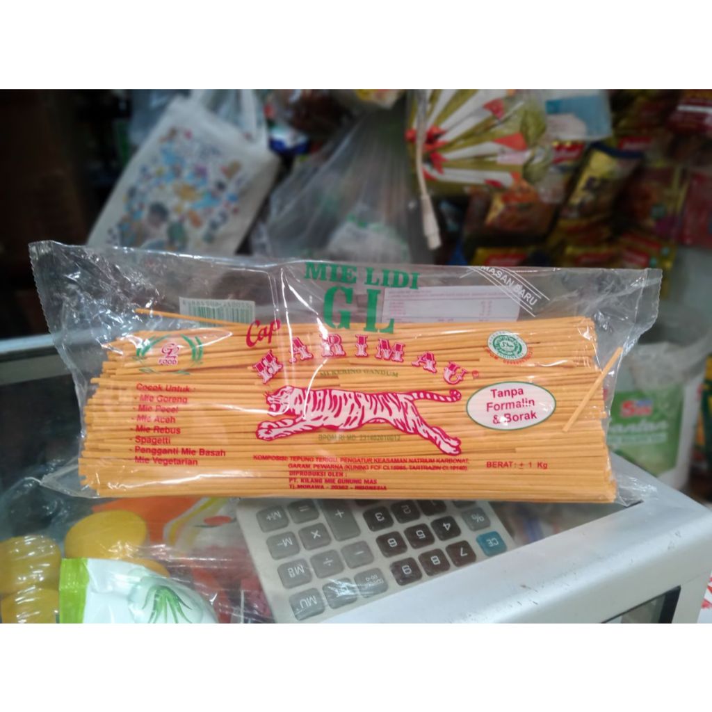 

Mie Lidi/Mie Gomak GL Cap Harimau berat/isi 1kg