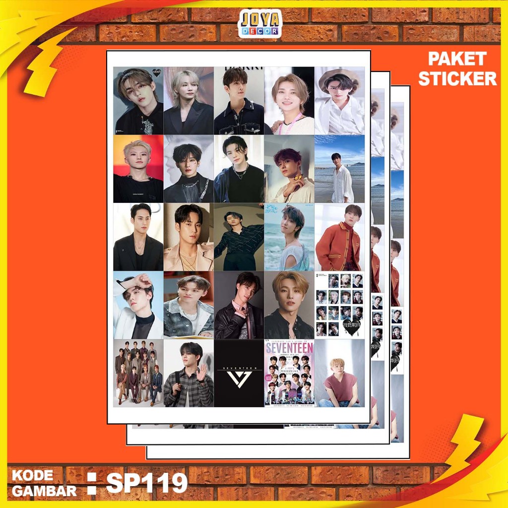 

GAMBAR STICKER SEVENTEEN / STIKER SEVENTEEN / PAKET STIKER SEVENTEEN PER 25 PCS / KODESP119