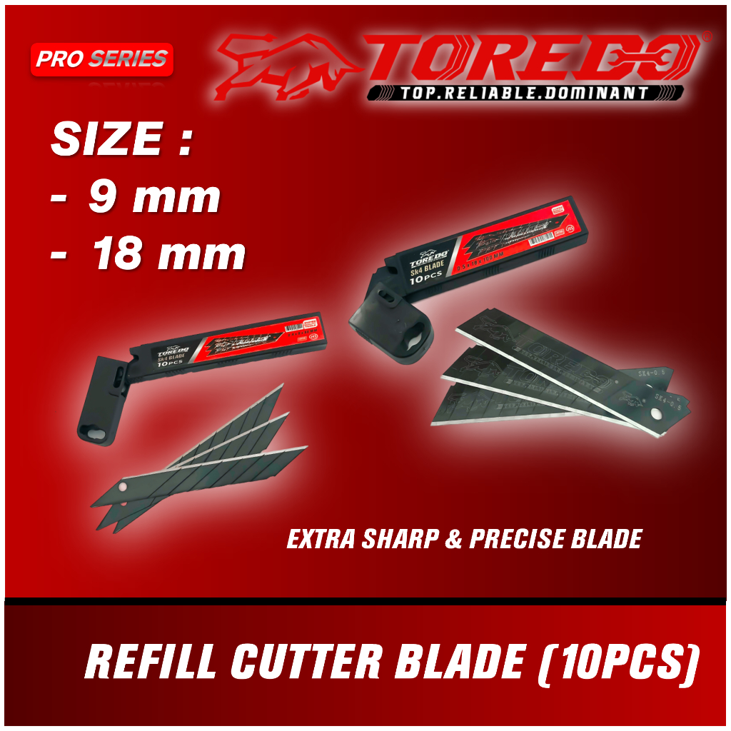 

TOREDO REFILL CUTTER BLADE (10PCS)