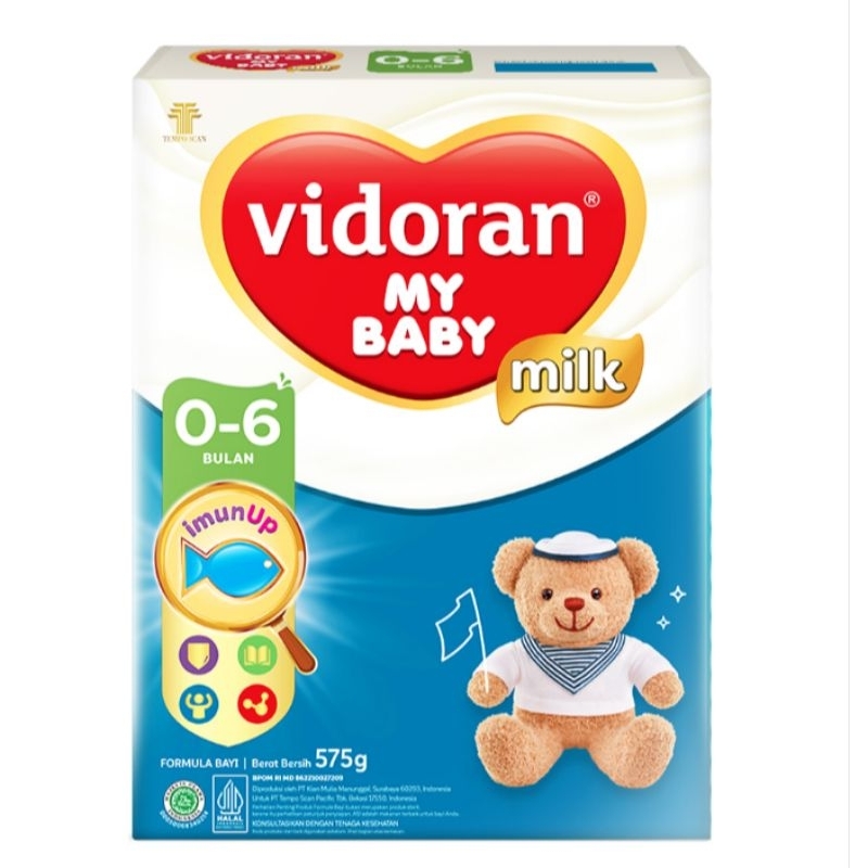 vidoran My Baby Susu bubuk Formula Bayi 0-6 Bulan 575 gram