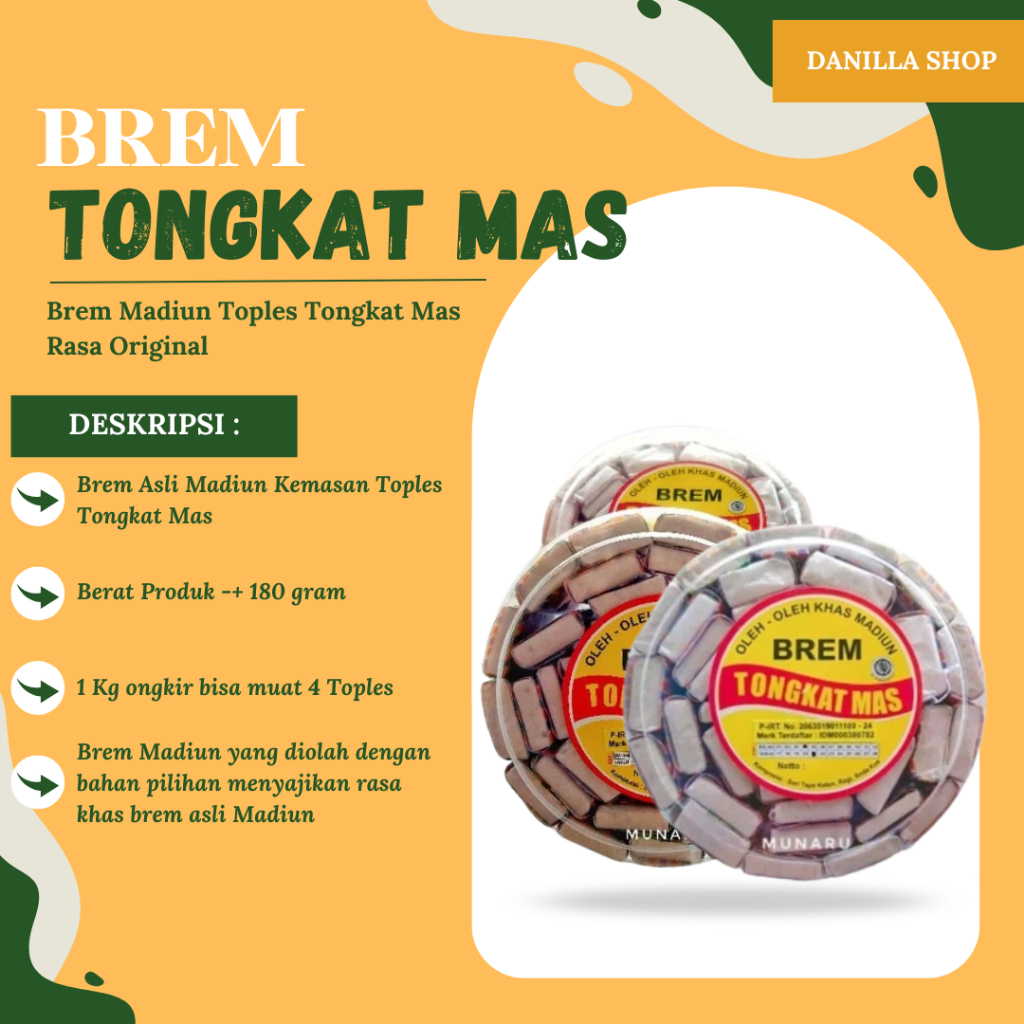 

Brem Madiun Toples Tongkat Mas Rasa Original Premium