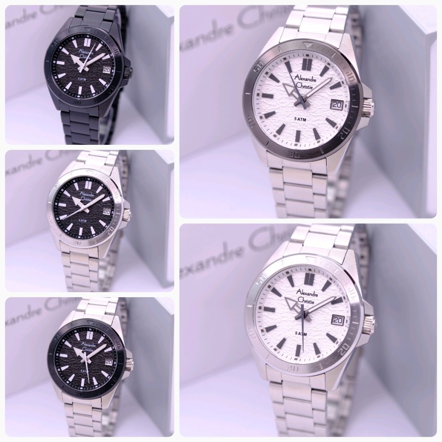 jam tangan pria alexandre christie original - Alexandre Christie Pria 6682 Original - Jam Tangan AC 