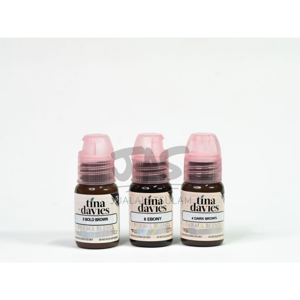 

Tina Davies x Permablend Pigment Ebony / Tinta Sulam Alis Perma Blend 15ml