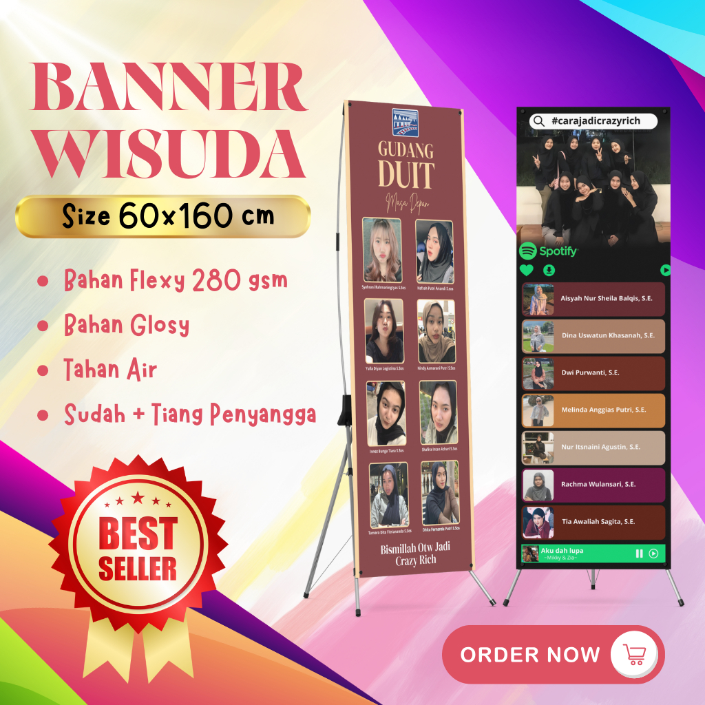 Banner Wisuda/ X Banner Wisuda