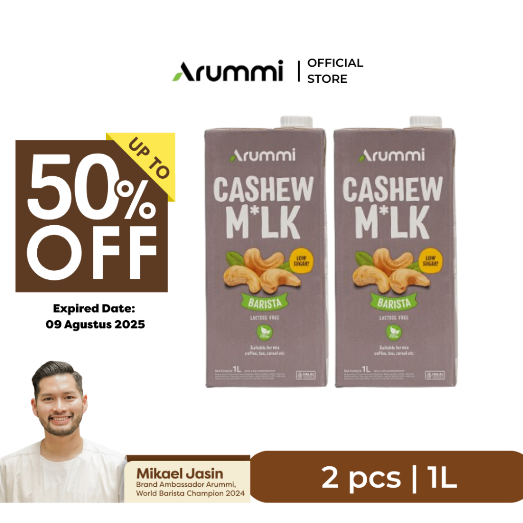 

[Bundle 2 pcs] Arummi Cashew Milk 1 L Barista