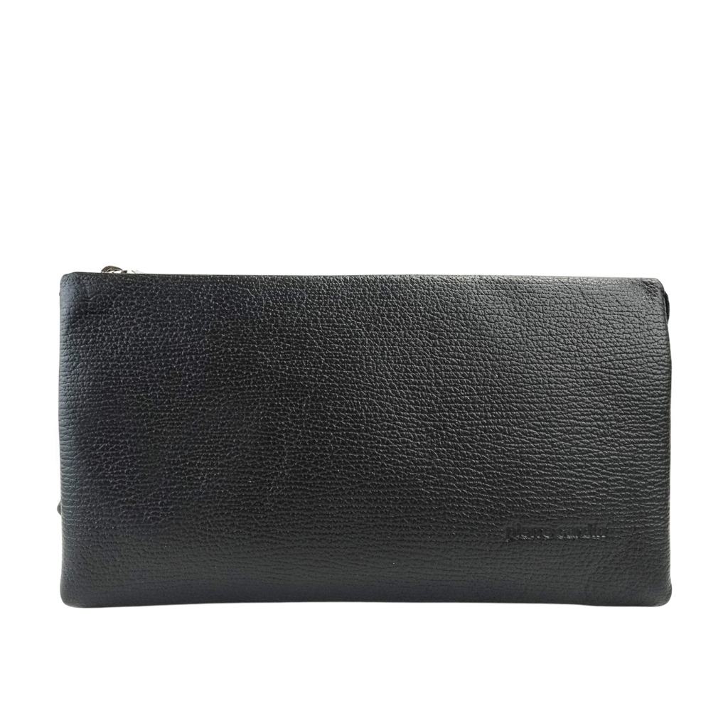 Pierre Cardin Clutch Handbag Leather Tas Tangan Pria Kulit 0112831601BLA