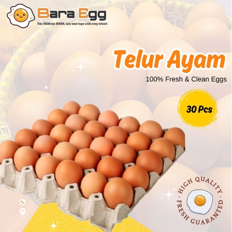 

Telur ayam negeri / Telur ayam negeri fress isi 30 butir