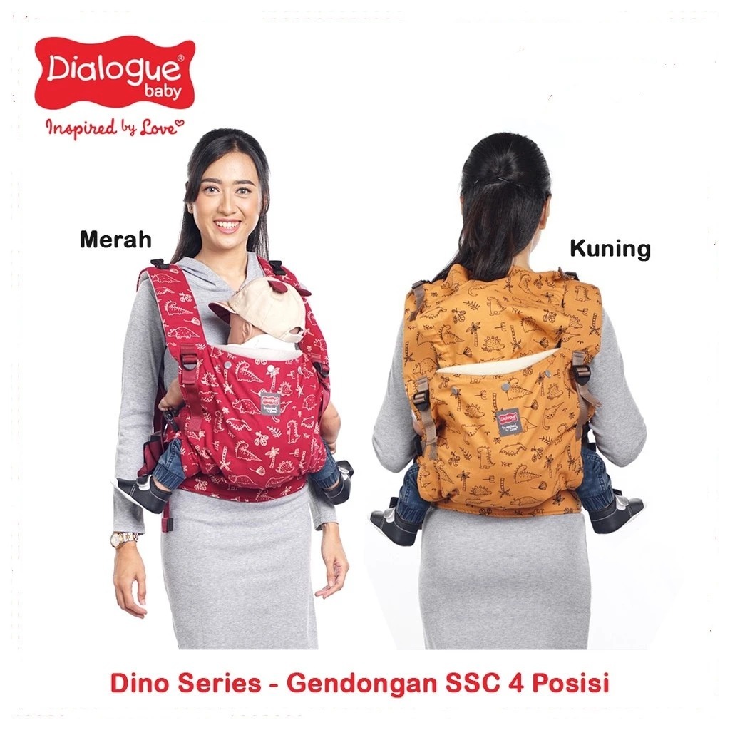 Dialogue Baby Gendongan Bayi Depan SSC 4 Posisi DINO Series - DGG 4249