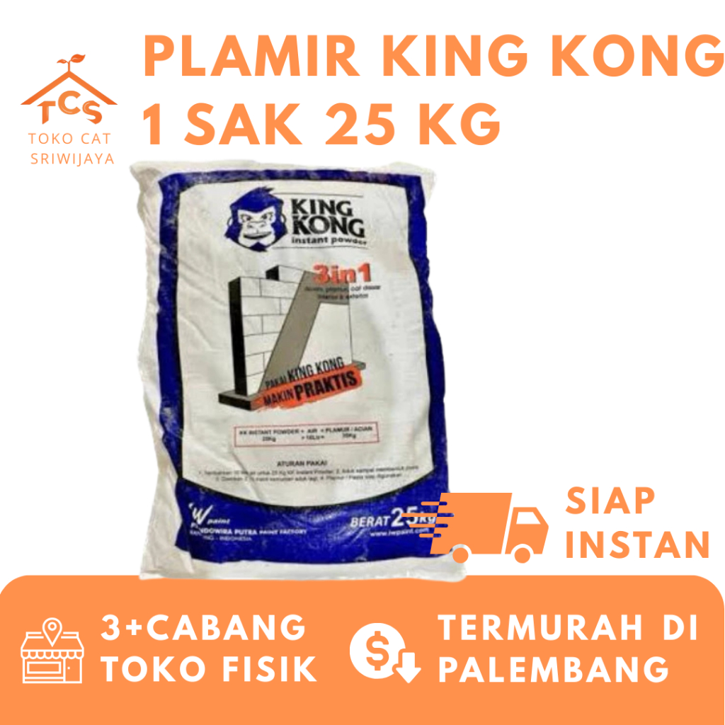 PLAMIR KING KONG 1 SAK 25 KG SEMEN PUTIH KING KONG