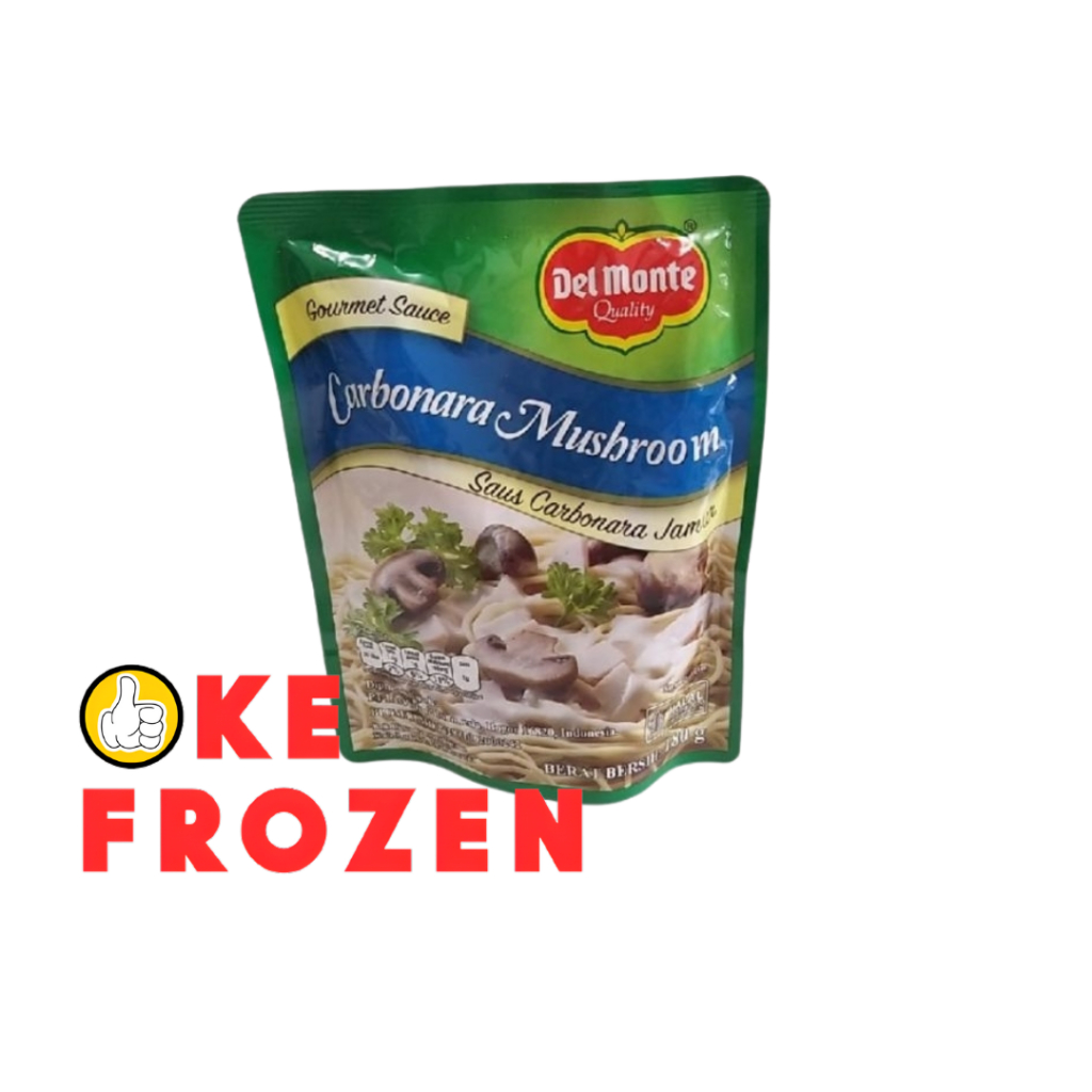 

DELMONTE CARBONARA MUSHROOM SAUCE 180GR / SAUS JAMUR CARBONARA / SAOS PASTA / DEL MONTE