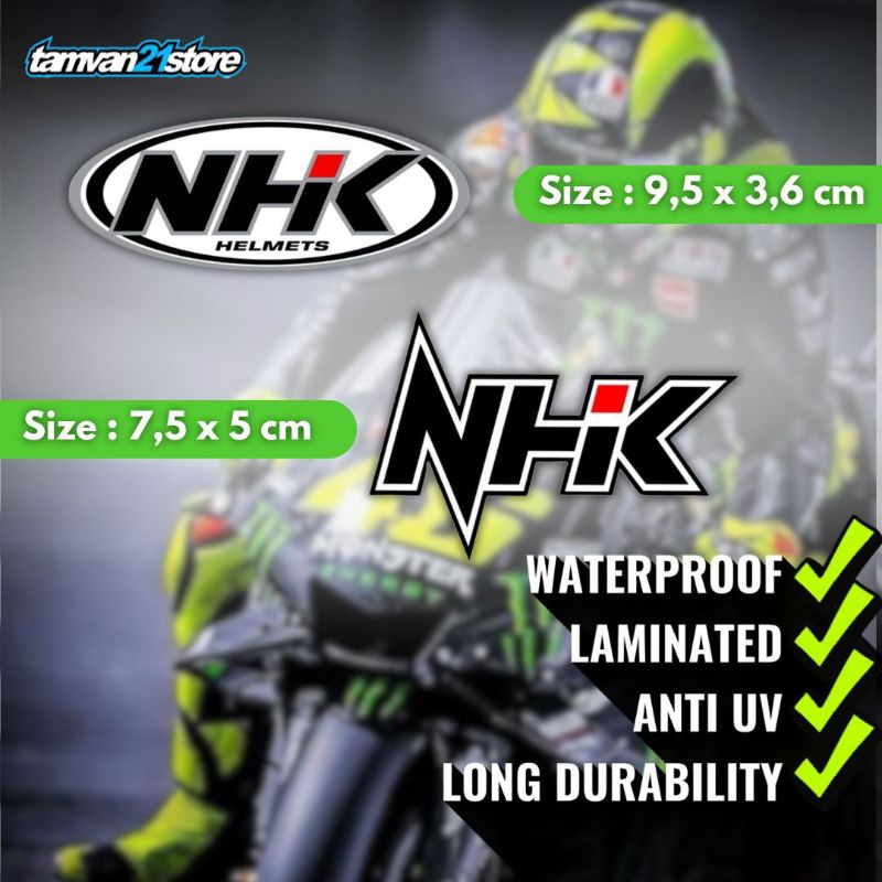 STICKER HELM  NHK HELMET
