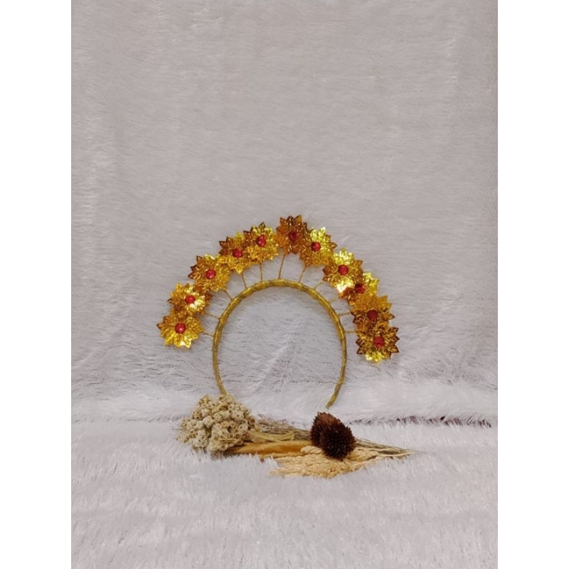 Mahkota Bando Adat Jawa Hiasan Kepala Adat Karnaval Tari Pengantin