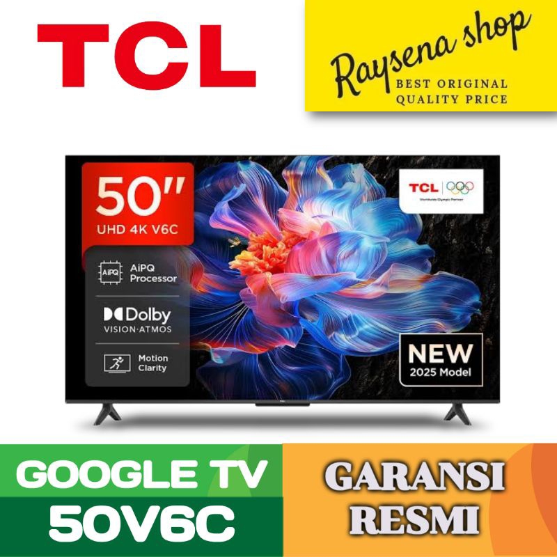 TCL 50 INCH 50V6C 50 GOOGLE TV NEW SERIES 50" GOOGLE TV TCL GOOGLE TV 50V6C