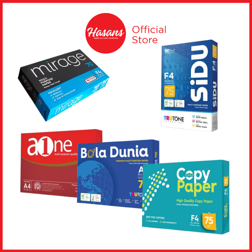 

Kertas Hvs Bola Dunia F4 70 Gsm Isi 500 Lembar / Kertas Fotocopy / Kertas Print / S Mas Bola Dunia Fc 70 F4 / Kertas HVS F4 / Kertas HVS A4 / Kertas Fotocopy Ukuran A4 / Kertas Fotocopy Ukuran F4 / Kertas Merk Bola Dunia