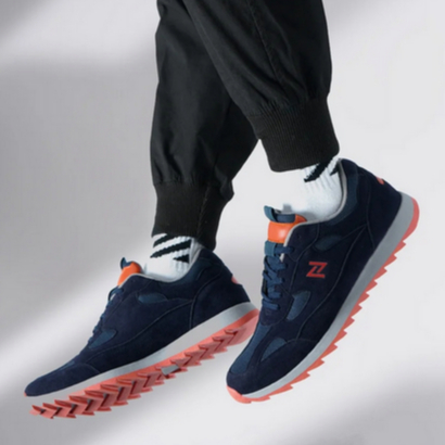 NAZREAL BALMAIN NAVY Sepatu Sneakers Casual Pria