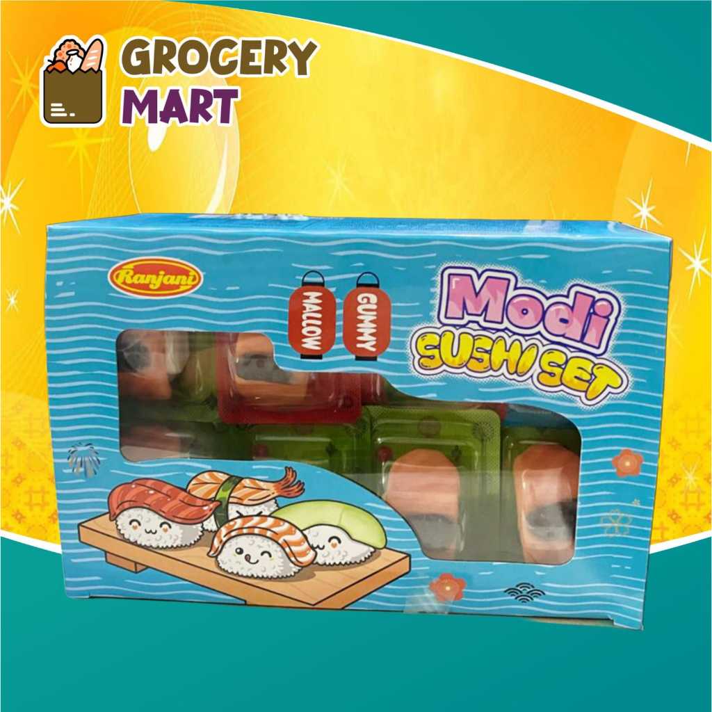 

(BOX) Ranjani MODI SUSHI SET Gummy Mallow 192gr Isi 24Pcs