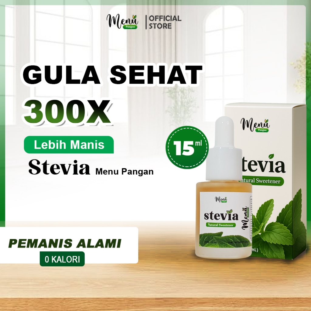 

STEVIA TETES Cair 15ml Gula Diabetes Diet Sehat - Pemanis Alami Pengganti Gula 0 Kalori MPangan