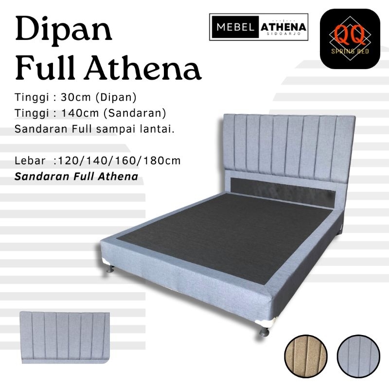 Dipan Athena sandaran full original difan rangka tempat tidur QQ Spring Bed