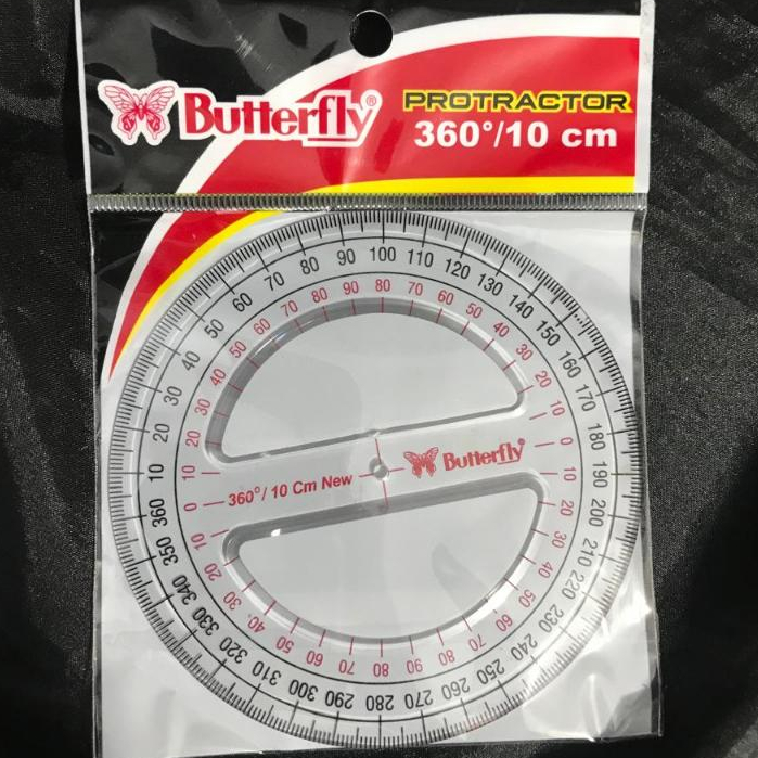 

Penggaris Butterfly 10cm 360 derajat Penggaris Circle