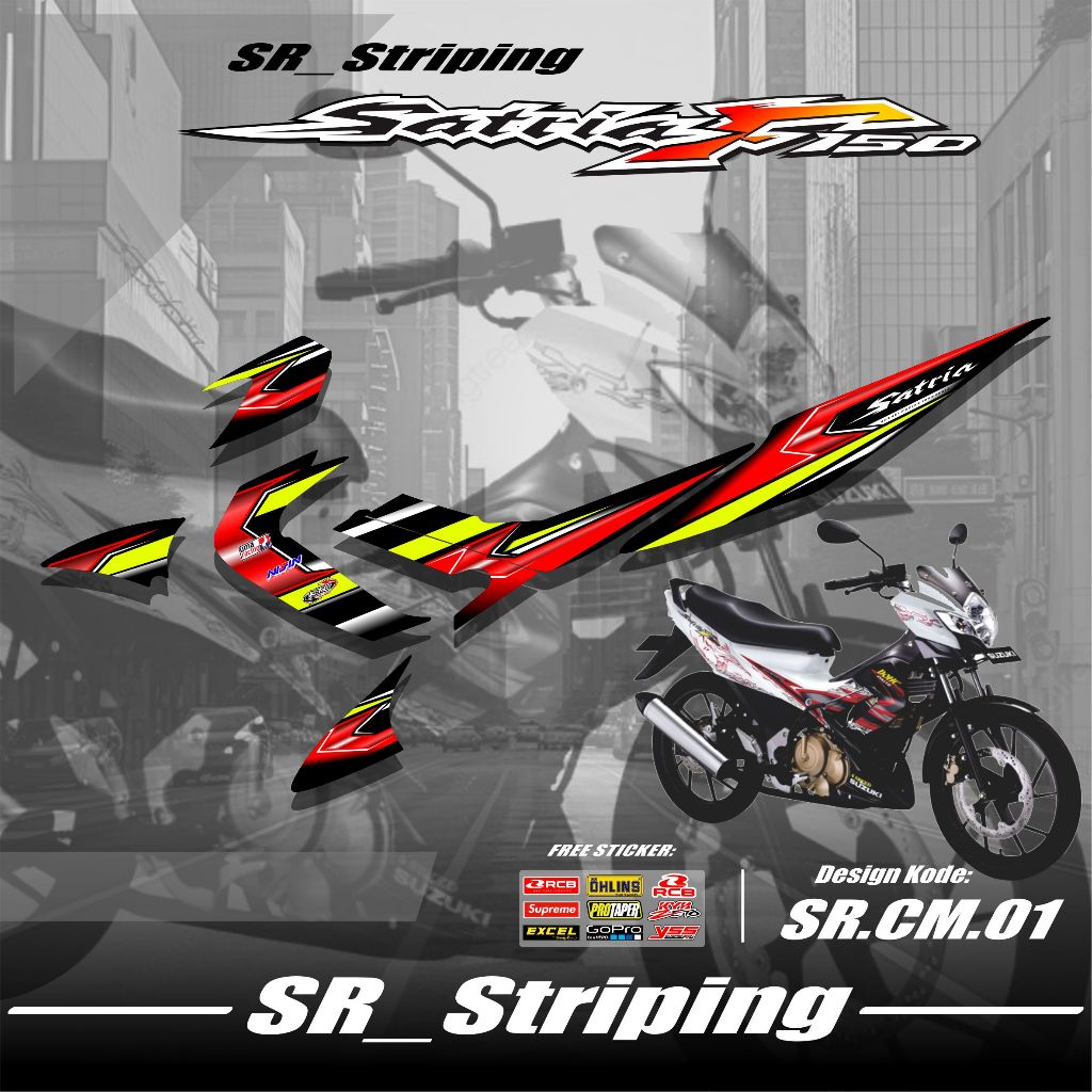 Striping satria fu Barong / Striping satria Barong /Striping Satria Fu lama / Striping Satria Fu Sti