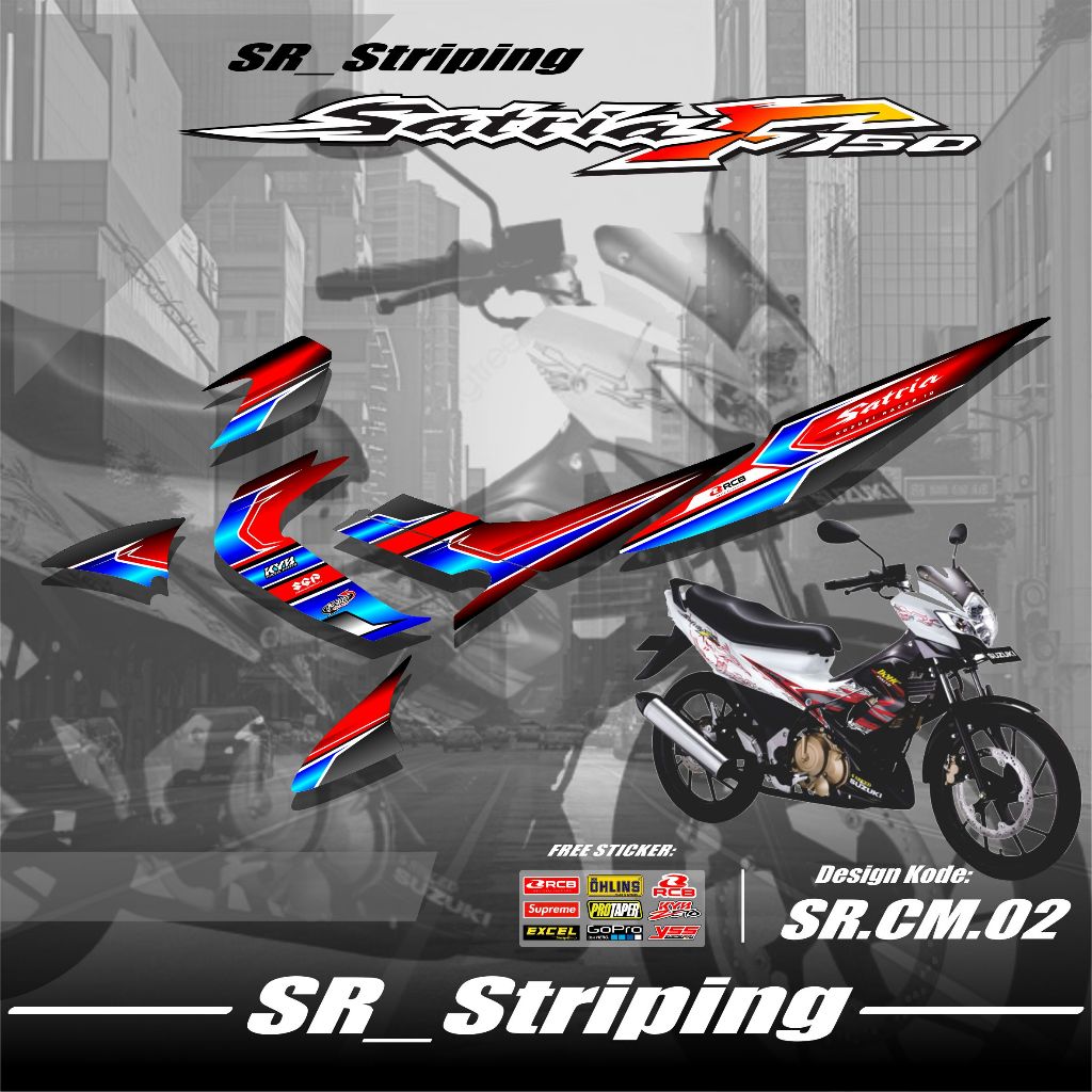 Striping satria fu Barong / Striping satria Barong /Striping Satria Fu lama / Striping Satria Fu Sti