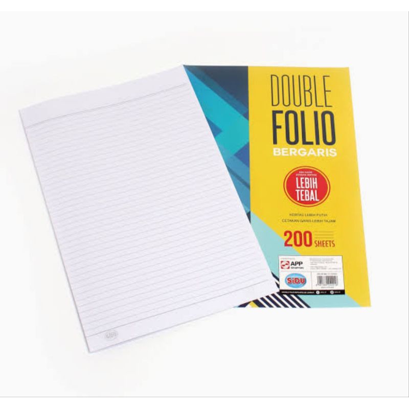 

Kertas folio bergaris