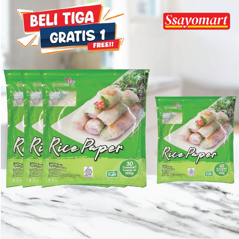 

[BELI 3 GRATIS 1] Rice Paper 300G / Banh Trang High Quality Rice Paper / Kulit Lumpia Vietnam Rice Paper / rice roll spring roll