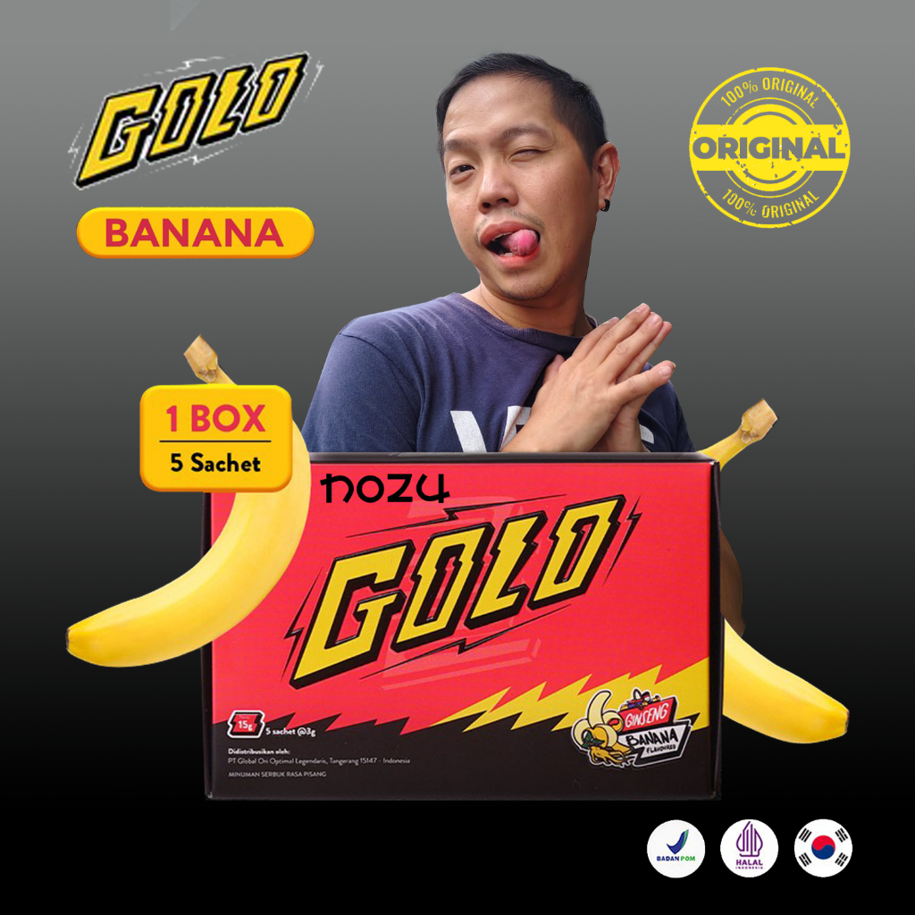 

1 BOX GOLO GINSENG BANANA ISI 5 SACHET - GOLO GINSENG PISANG - GOLO BANANA - GOLO PISANG - GOLO GINSENG ORIGINAL MINUMAN SERBUK RASA PISANG