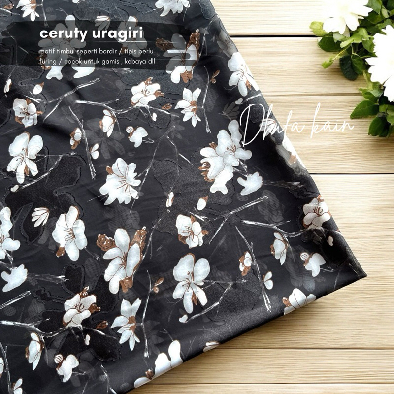 kain ceruti uragiri motif / kain sifon citru / kain sifon rubiah / kain kebaya / kain gamis
