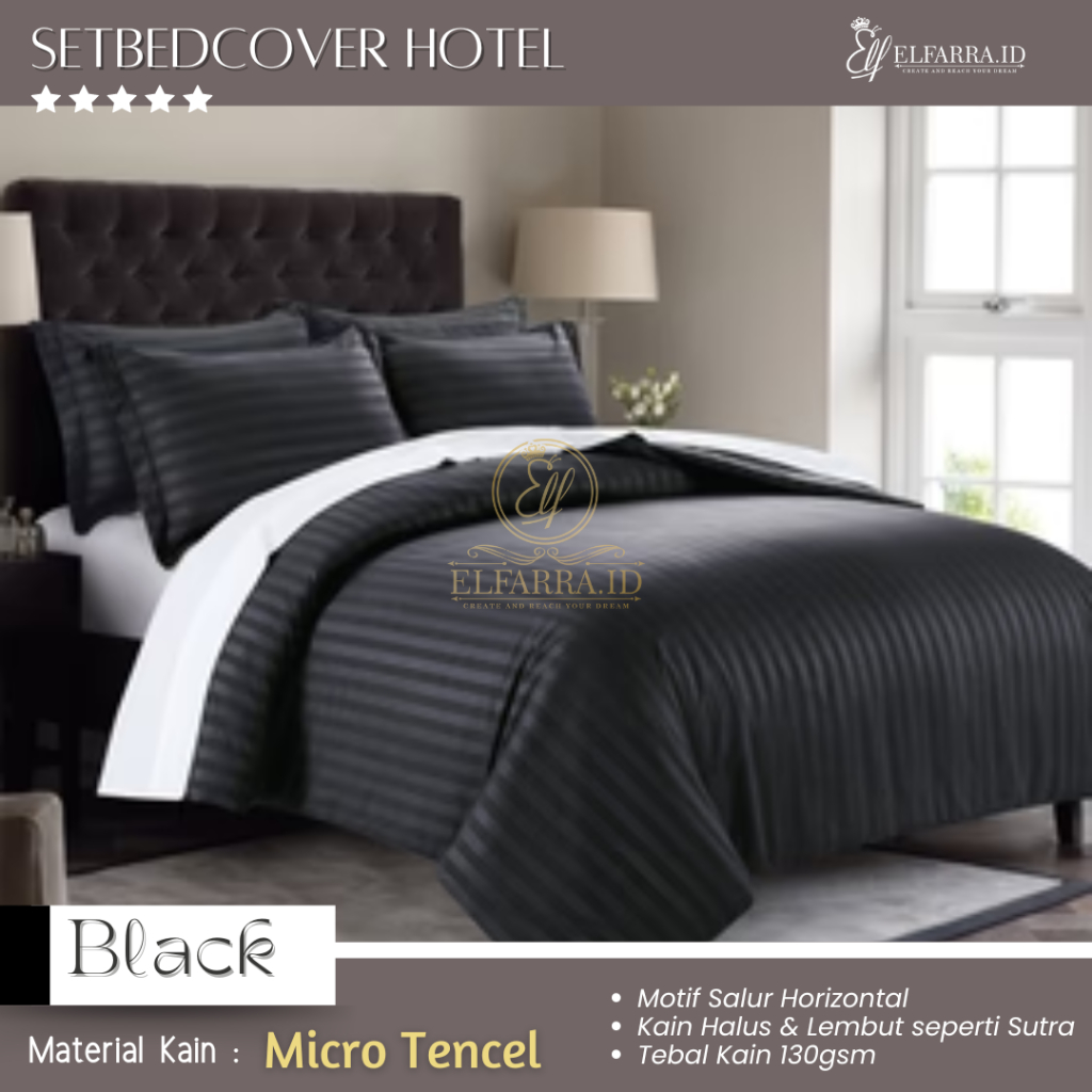 ELFARRA | Sprei Set Bedcover 180x200 200x200 160x200 140x200 120x200 100x200 90x200 | Bed Cover Set 