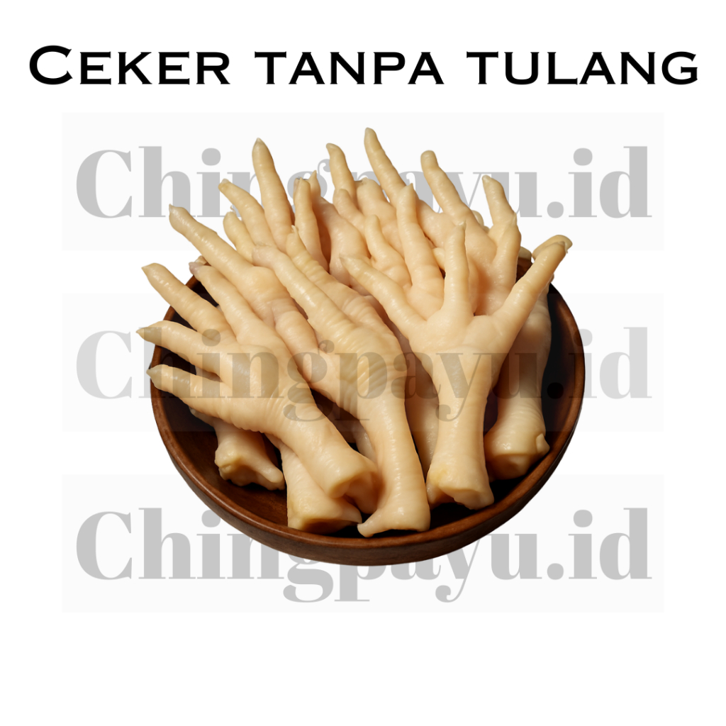 

Ceker Boneless Chingpayu - Ceker Ayam Tanpa Tulang ,Ceker Mentah Frozen,Bandung Instan 500gram