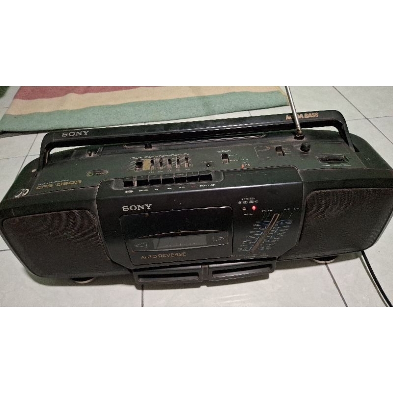 Radio cassete corder jadul merk Sony