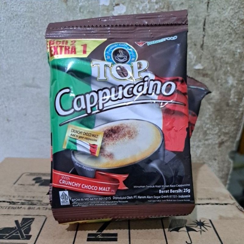 

top coffee cappuccino 1 renteng isi 15pcs