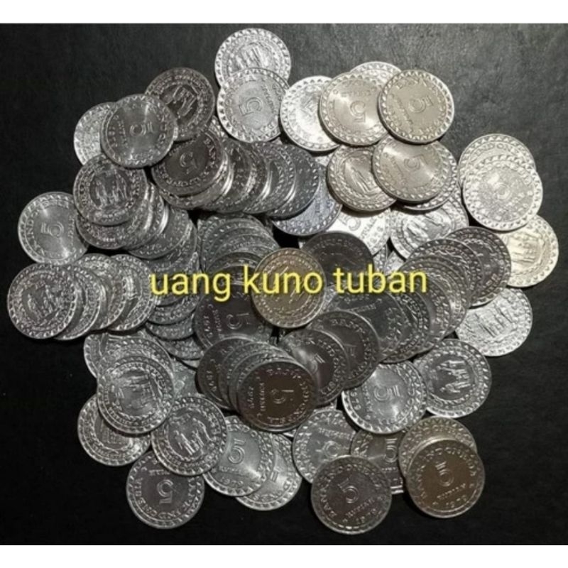 Uang koin Kuno 5 Rupiah Koin KB Kecil Tahun 1979