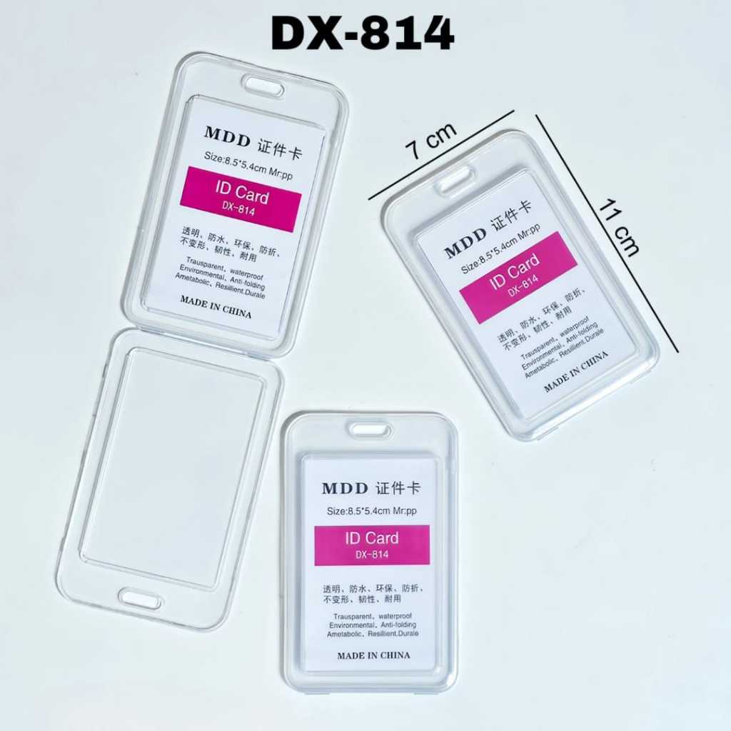 

SOS ID Card DX-814(10pc) Transparan/Name Tag/Gantungan Nama/Kartu ID