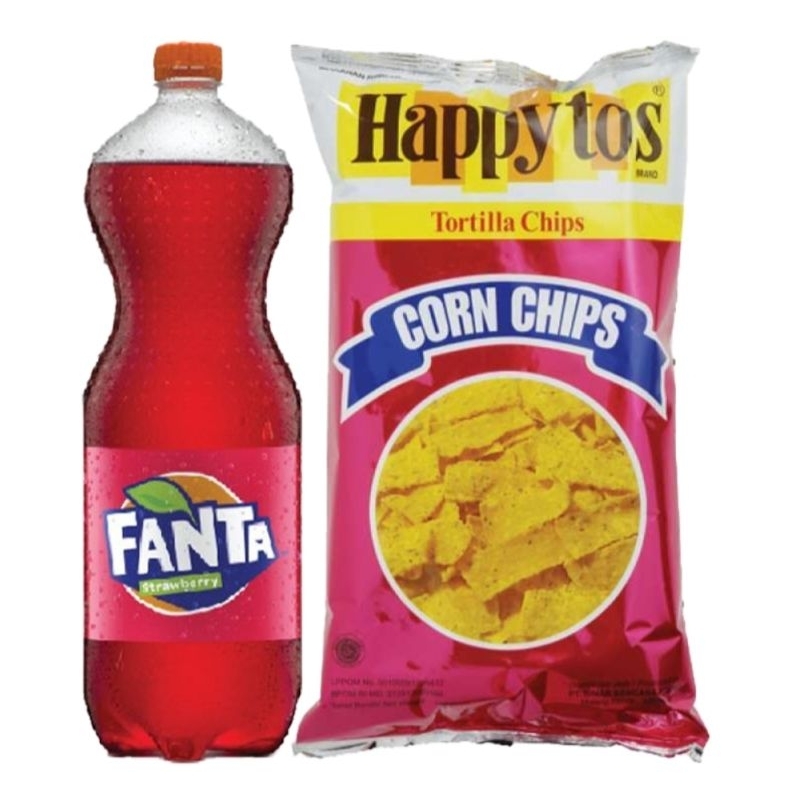 

PROMO BUNDLING FANTA 1 LITER & HAPPY TOS KRIPIK TORTILLA 140 GR