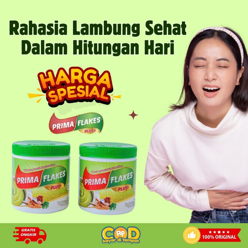 

Paket 2 Primaflakes Original, Dapat Sembuhkan Asam lambung, Gerd,Tukak Lambung,