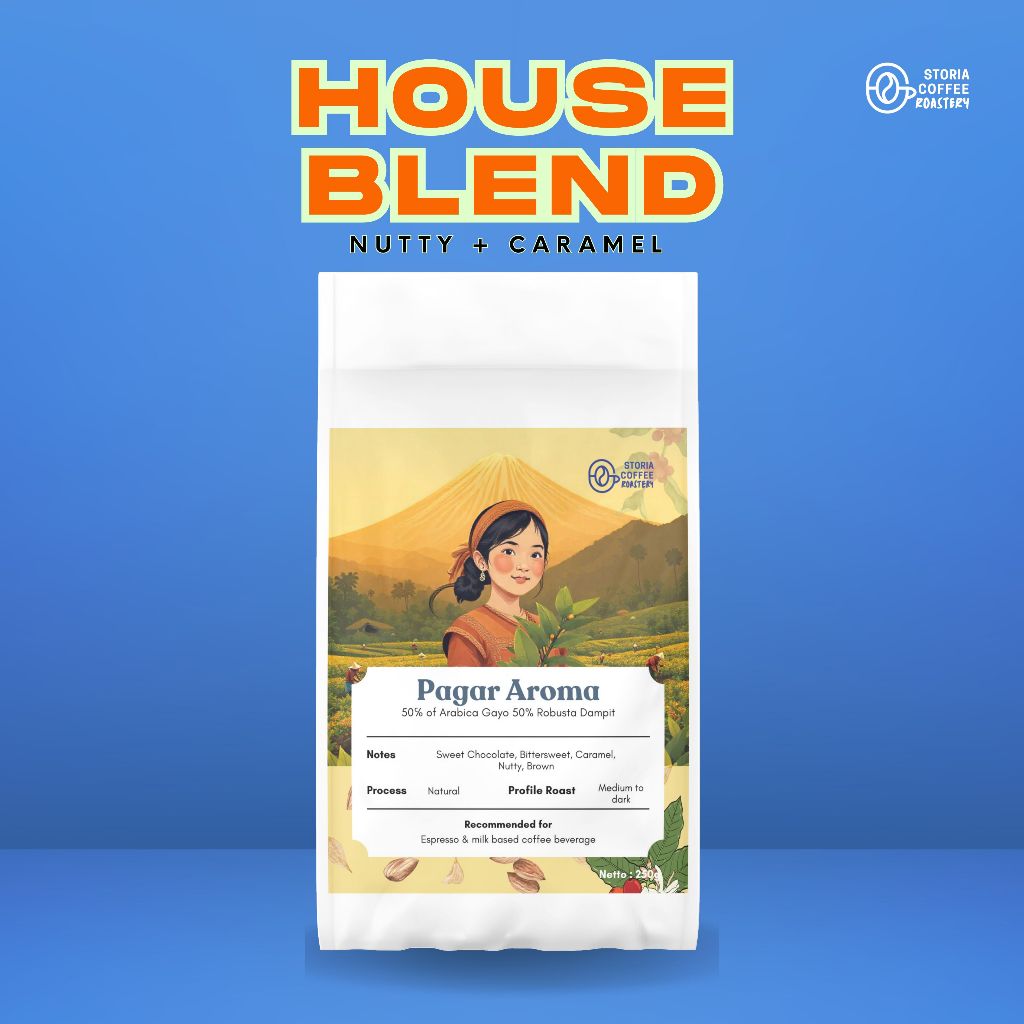 

Pagar Aroma Biji kopi House blend 250gr