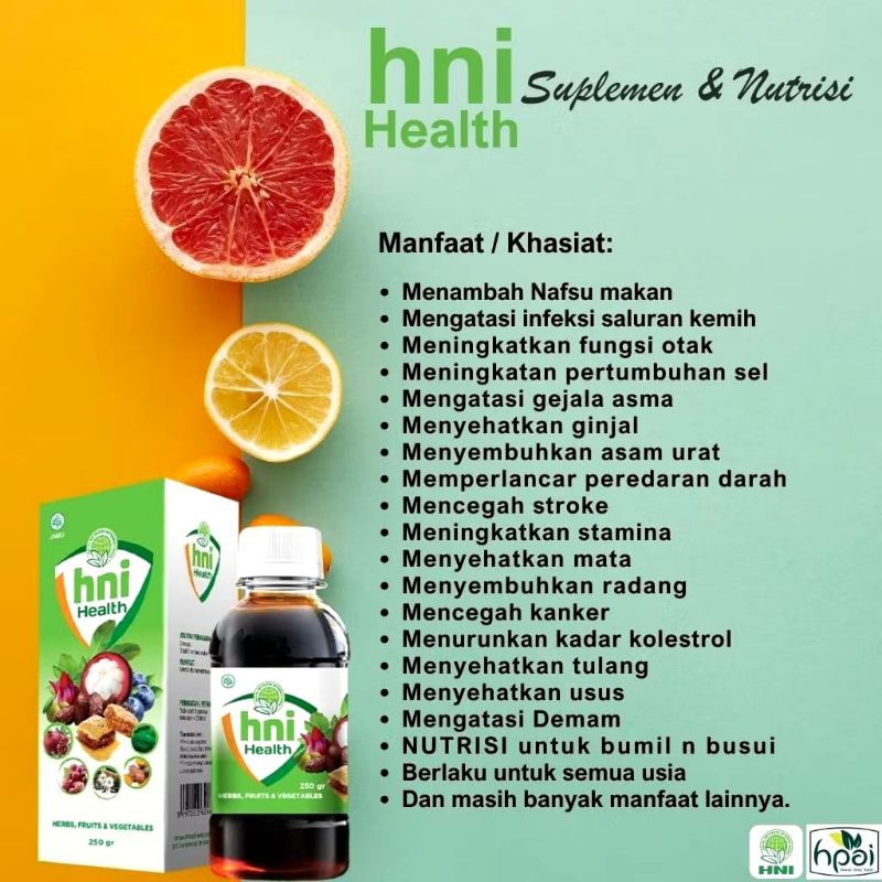 

Hni Health Madu Herbal Penambah Nafsu Makan Penguat Daya Tahan Tubuh