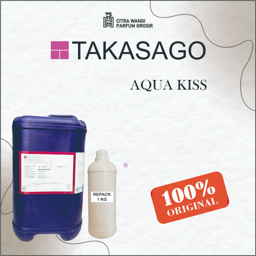 

( 1KG REPACK ) AQUAKISS BY TAKASAGO KEMASAN REPACK 1KG BIBIT PARFUM MURNI ASLI KEMASAN REPACK