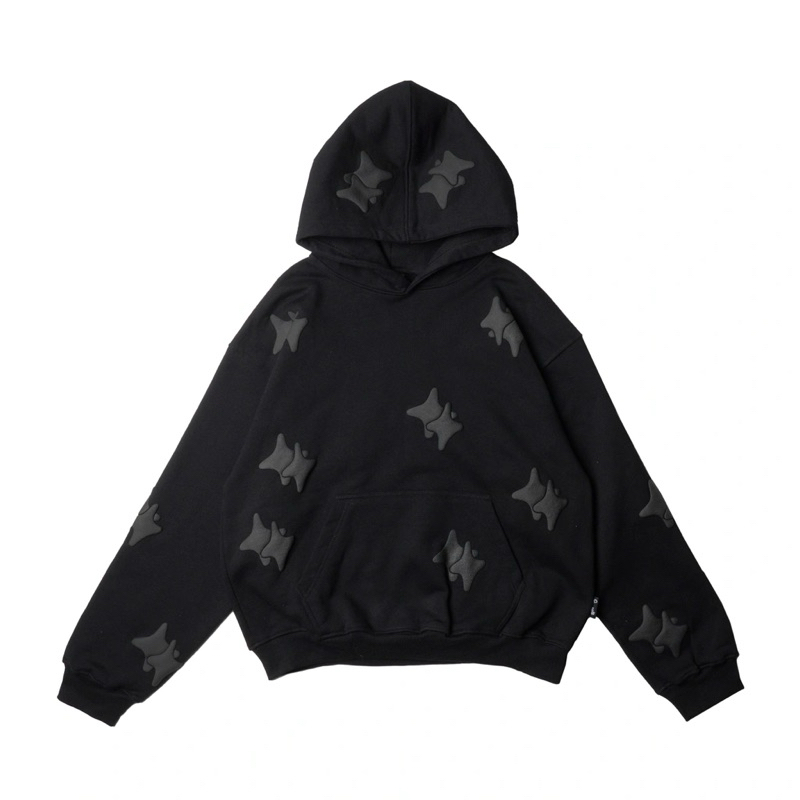[ORIGINAL] CHAMBREDELAVAIN HOODIE SULLY WHITE | ALL ABOUT STARS BW | KNITTED PREFACE BLACK